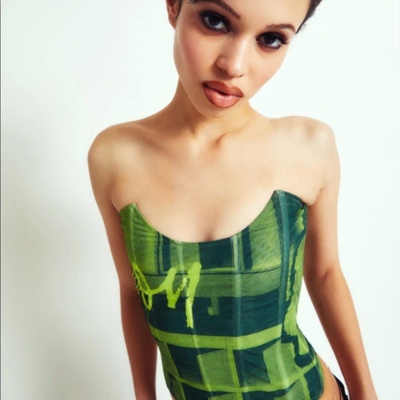 Miaou leia top in stone green - Picture 4 of 5